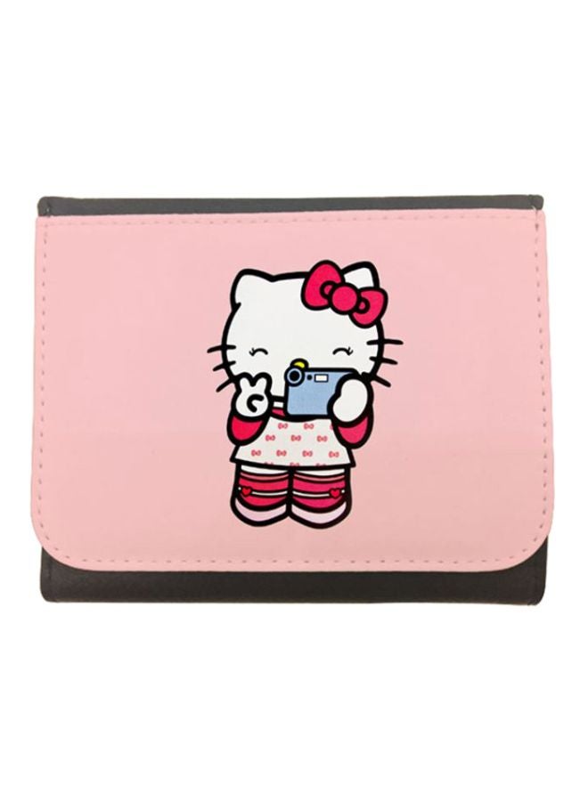 Decalac Hello Kitty Printed Tri-Fold Wallet Pink/White/Black - Image 1